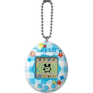 New The Original Tamagotchi Gen 2 Blue Plaid Floral Egg  #42880 Virtual …